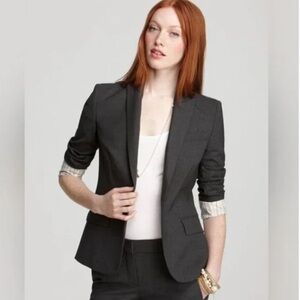 Theory Gabe B 2 Urban Blazer, Size 10 Grey‎